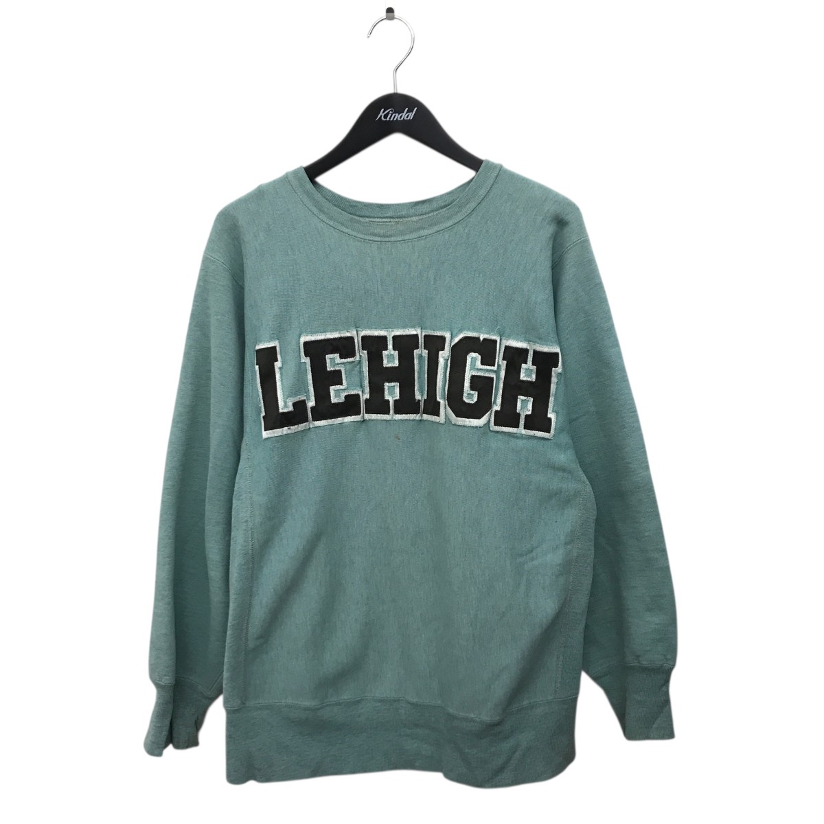 【中古】Champion USA製 後染め LEHIGH リバースウィーブスウェット グリーン サイズ:L 【140126】(チャンピオン)|ブランド古着のカインドオル