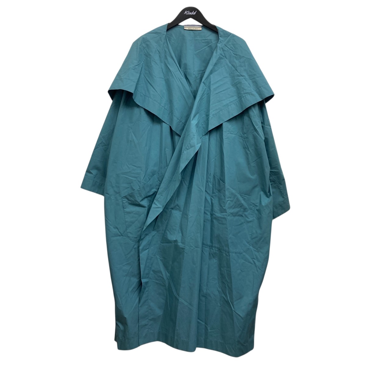【中古】Cristaseya OVERSIZE TRENCH COAT スプリングコート ブルー サイズ：XL 【140126】（クリスタセヤ）