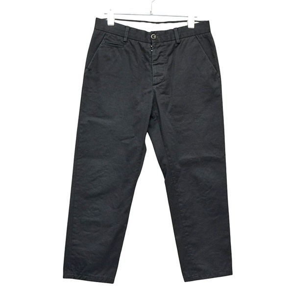 【中古】Maison Margiela2018SS コットンパンツ S30KA0491 S48601 ブラック サイズ:44【価格見直し】|ブランド古着のカインドオル
