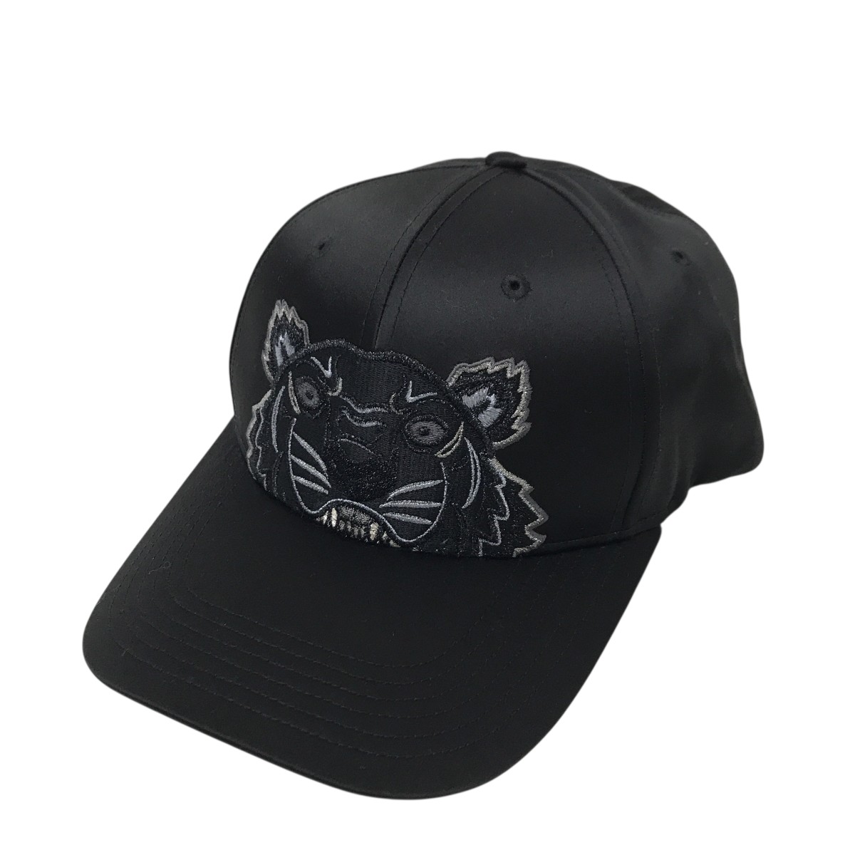 KENZOタイガーロゴ キャップ　ブラック KENZO ケンゾー キャップ CAP タイガー Tiger ロゴ ネオン 蛍光 Black