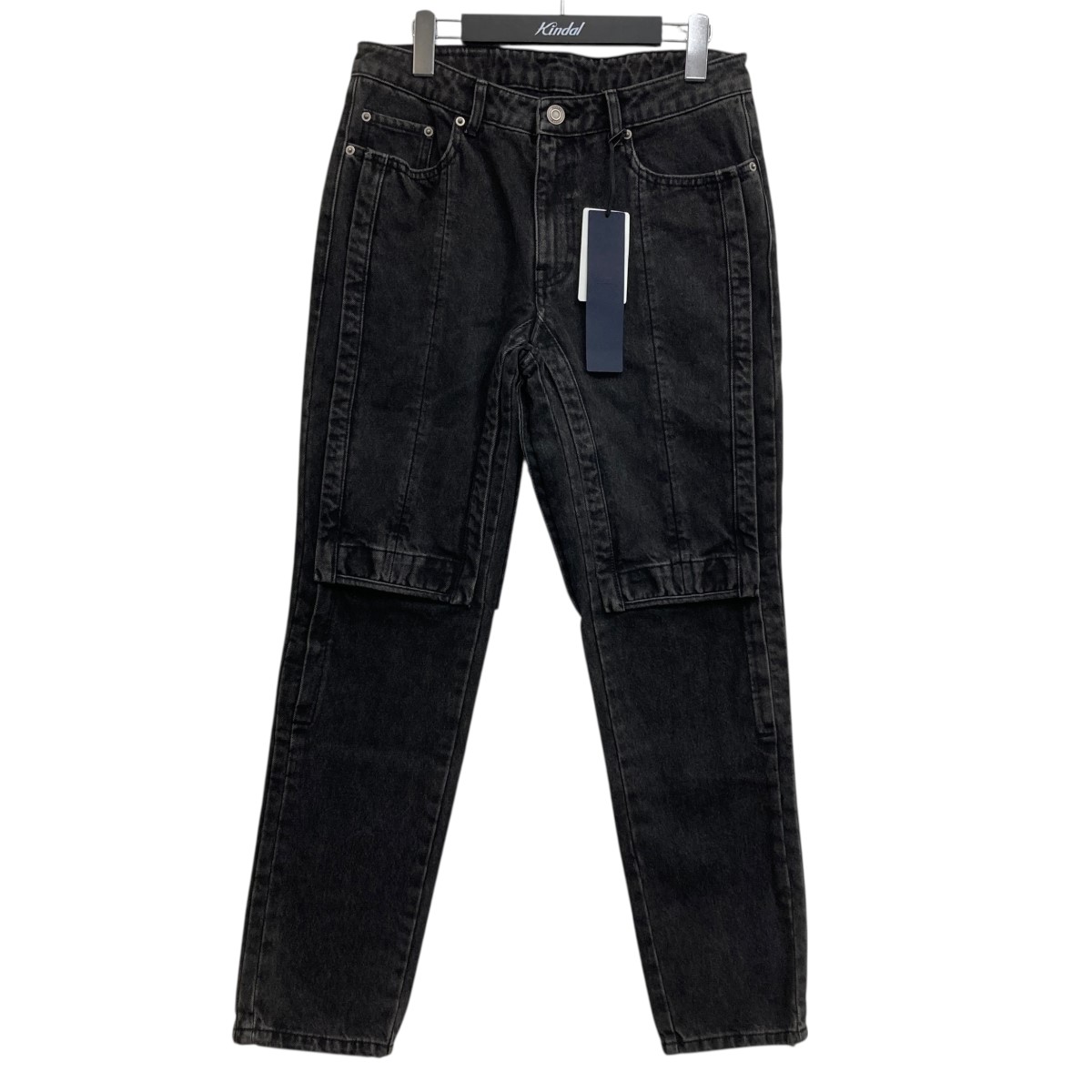 【中古】Juun．Jデニムパンツ ブラック サイズ：46【価格見直し】｜ブランド古着のカインドオル