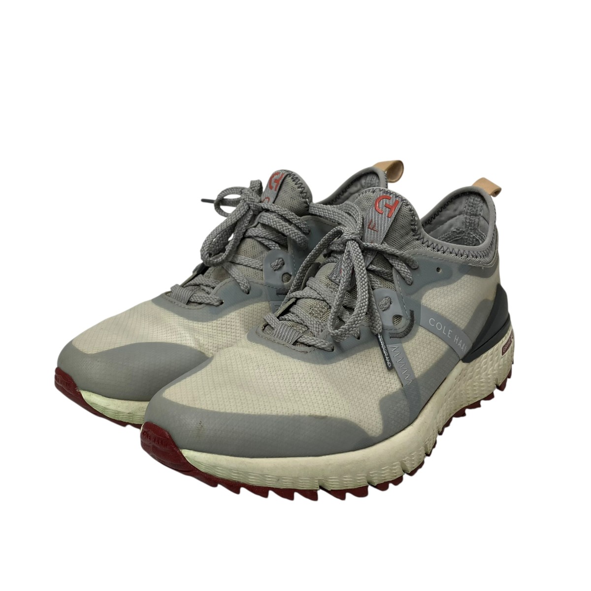 【中古】 COLE HAAN　 ZEROGROUND OVERTAKE スニーカー C37234 ホワイト サイズ：25cm 【180126】（コールハーン）