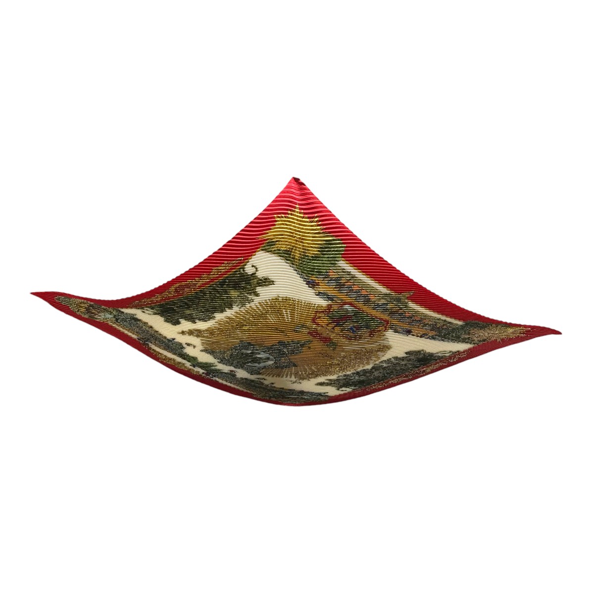 楽天市場】HERMES(エルメス）プリーツスカーフ シルク 外箱付【中古