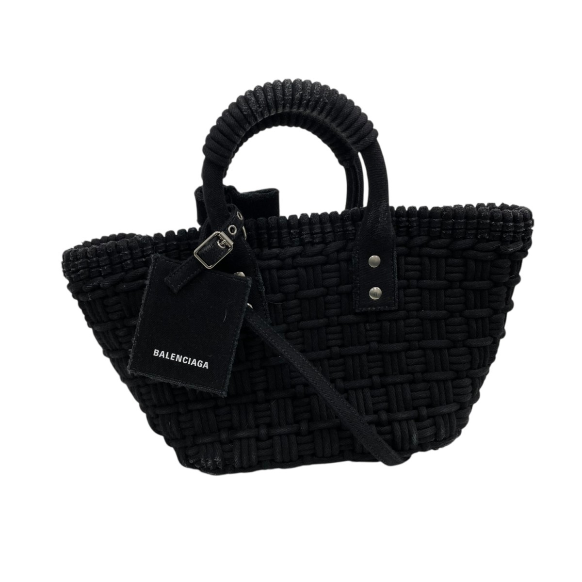 【中古】 BALENCIAGA　 BISTRO 2WAYショルダーバッグ 671342･1000･0･640893 ブラック 【190126】（バレンシアガ）