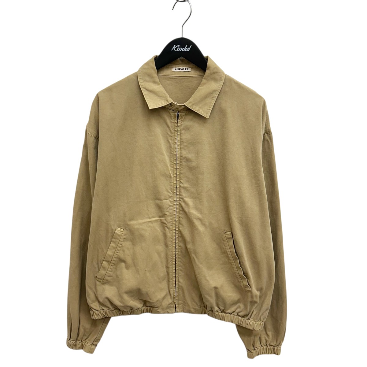 【中古】 AURALEE　 PRODUCT DYED FINX GABARDINE SWING TOP ジャケット A25SB01FD ベージュ サイズ：5 【190126】（オーラリー）