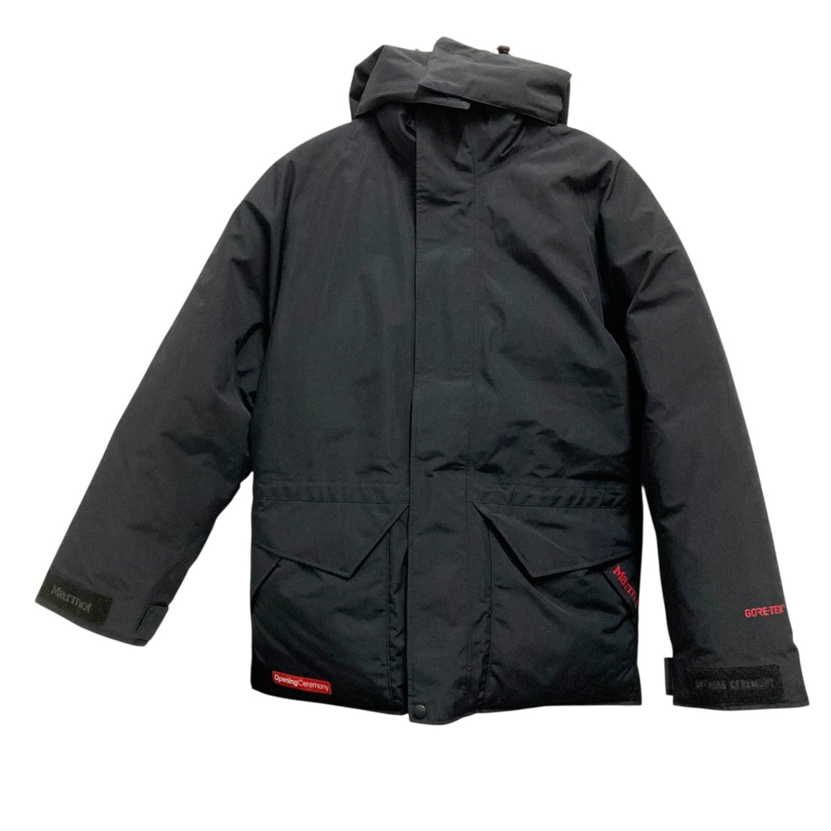 【中古】Marmot&times;OPENING CEREMONY　MAMMOTH PARKA ダウンジャケット M900918 ブラック サイズ：S 【010426】（マーモット&times;オープニングセレモニー）｜ブランド古着のカインドオル