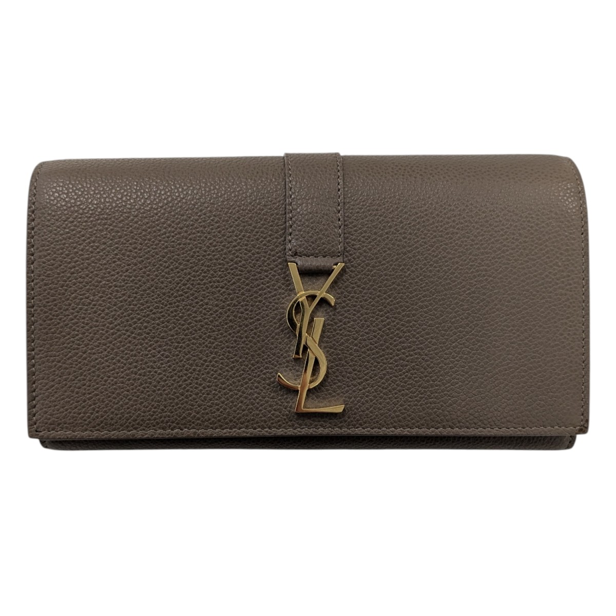 【中古】\u003cBR\u003eSaint Laurent Paris\u003cBR\u003eロゴフラップウォレット 414567 ベージュ 大きさ：書きあらわす皆無\u003cBR\u003e【必要経費思いなおす】