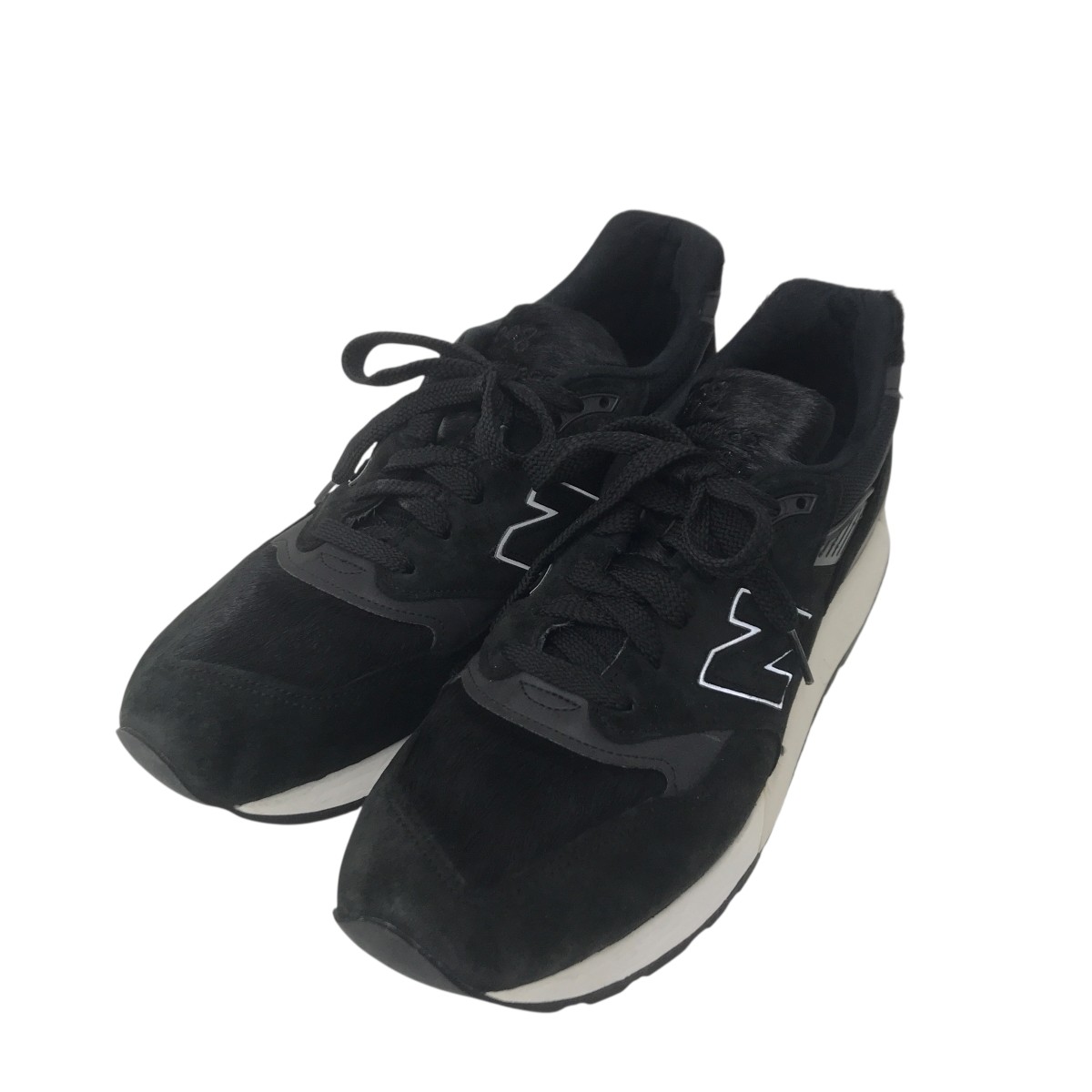 【中古】 NEW BALANCE×RHC Ron Herman　 M998TCB Black Pony Hair スニーカー ブラック サイズ：28.5cm 【200126】（ニューバランス×ロンハーマン）
