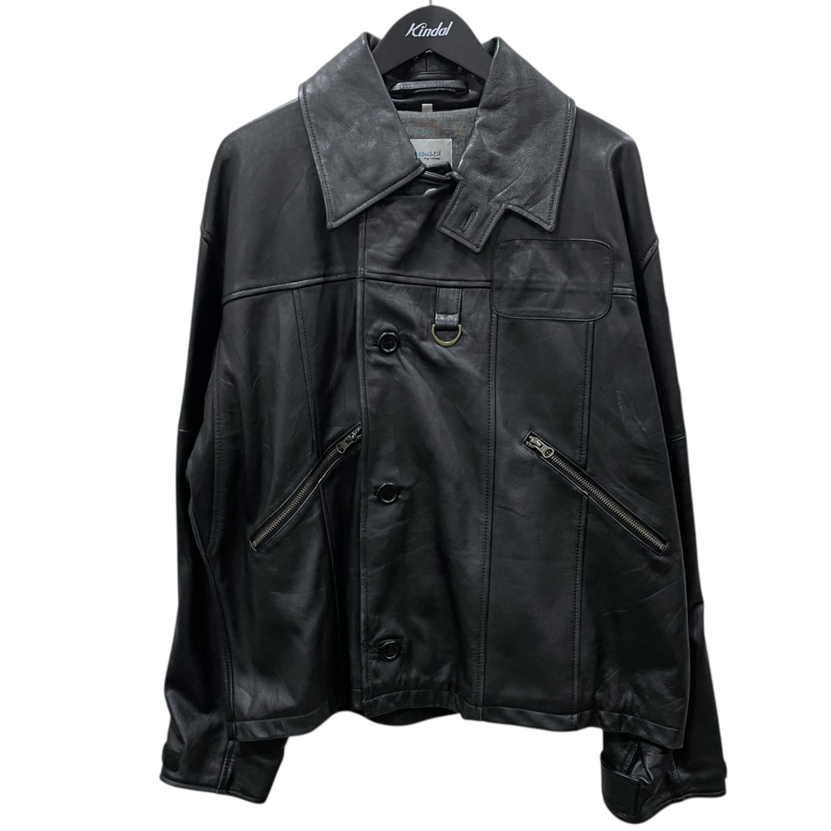 【中古】yoused リメイクレザージャケット UK MK4 LEATHER JACKET ブラック サイズ:2 【080526】(ユーズド)|ブランド古着のカインドオル