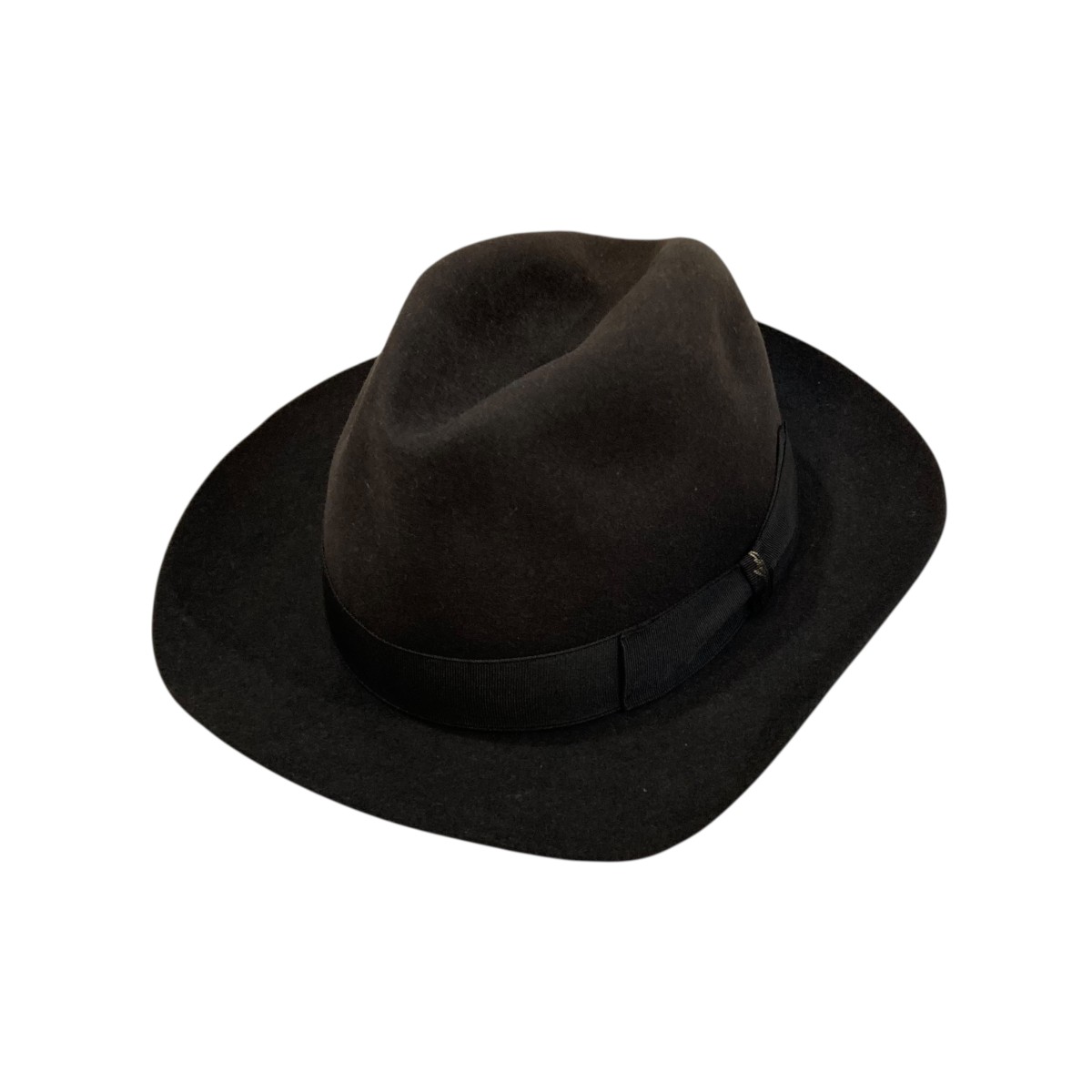 【中古】 BORSALINO ハット チャコールグレー サイズ：56 【価格見直し】