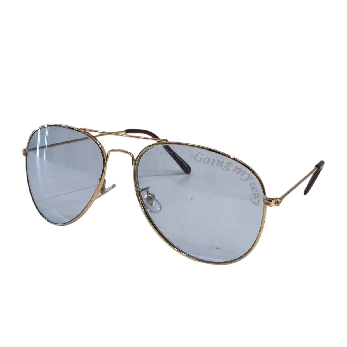 【中古】 NSH 「Going my way」 サングラス ゴールド×ブラウン×グレー サイズ：表記なし 【価格見直し】 6,521円