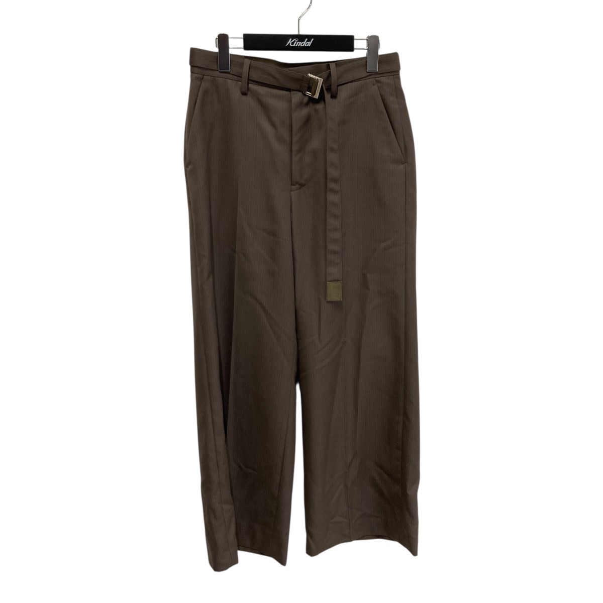 【中古】sacai　Doeskin Pants パンツ 25-03634M ブラウン サイズ：1 【170726】（サカイ）｜ブランド古着のカインドオル