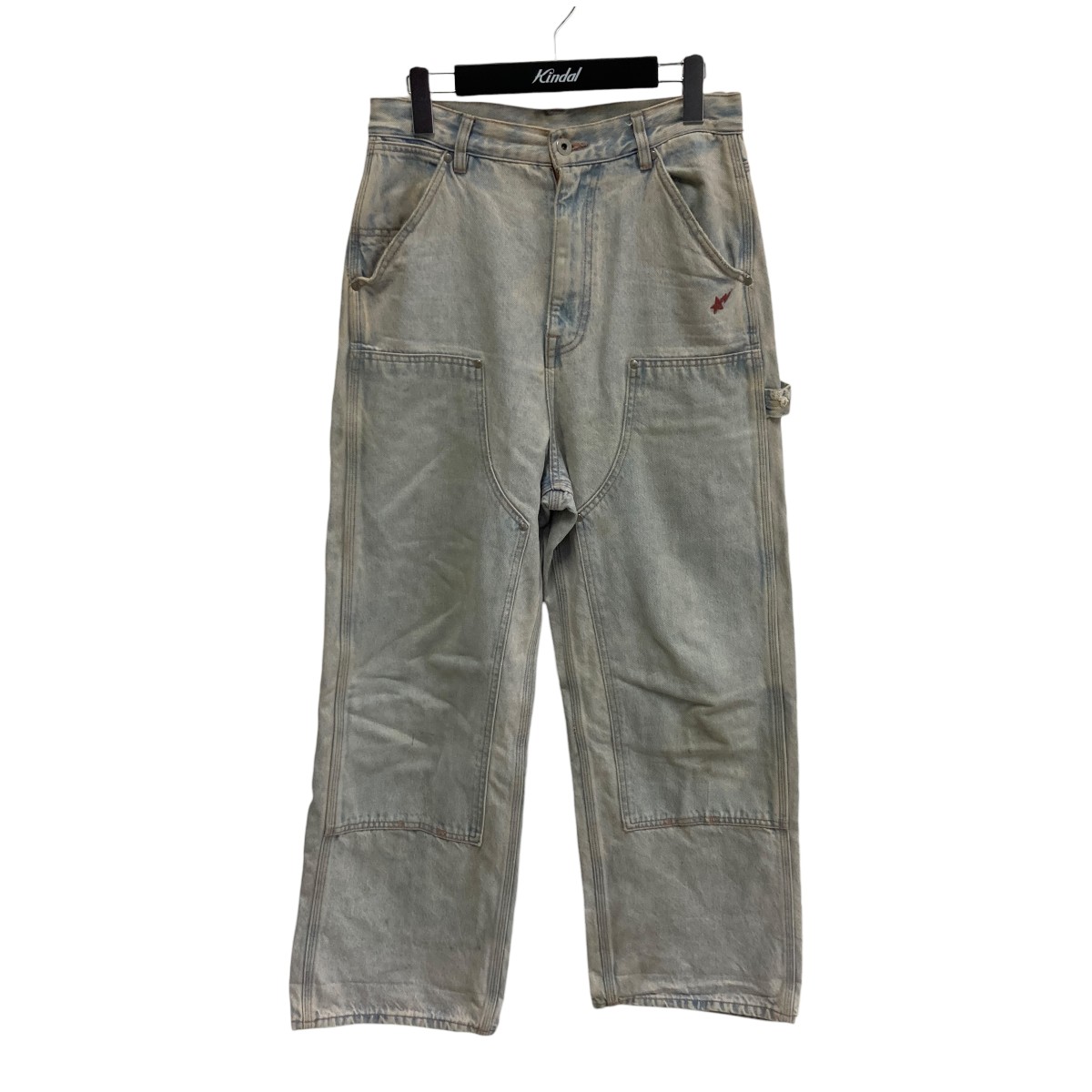 【中古】 A BATHING APE　 Overdye Work Pants デニムパンツ 001PTK302001L インディゴ サイズ：S 【210126】（アベイシングエイプ）