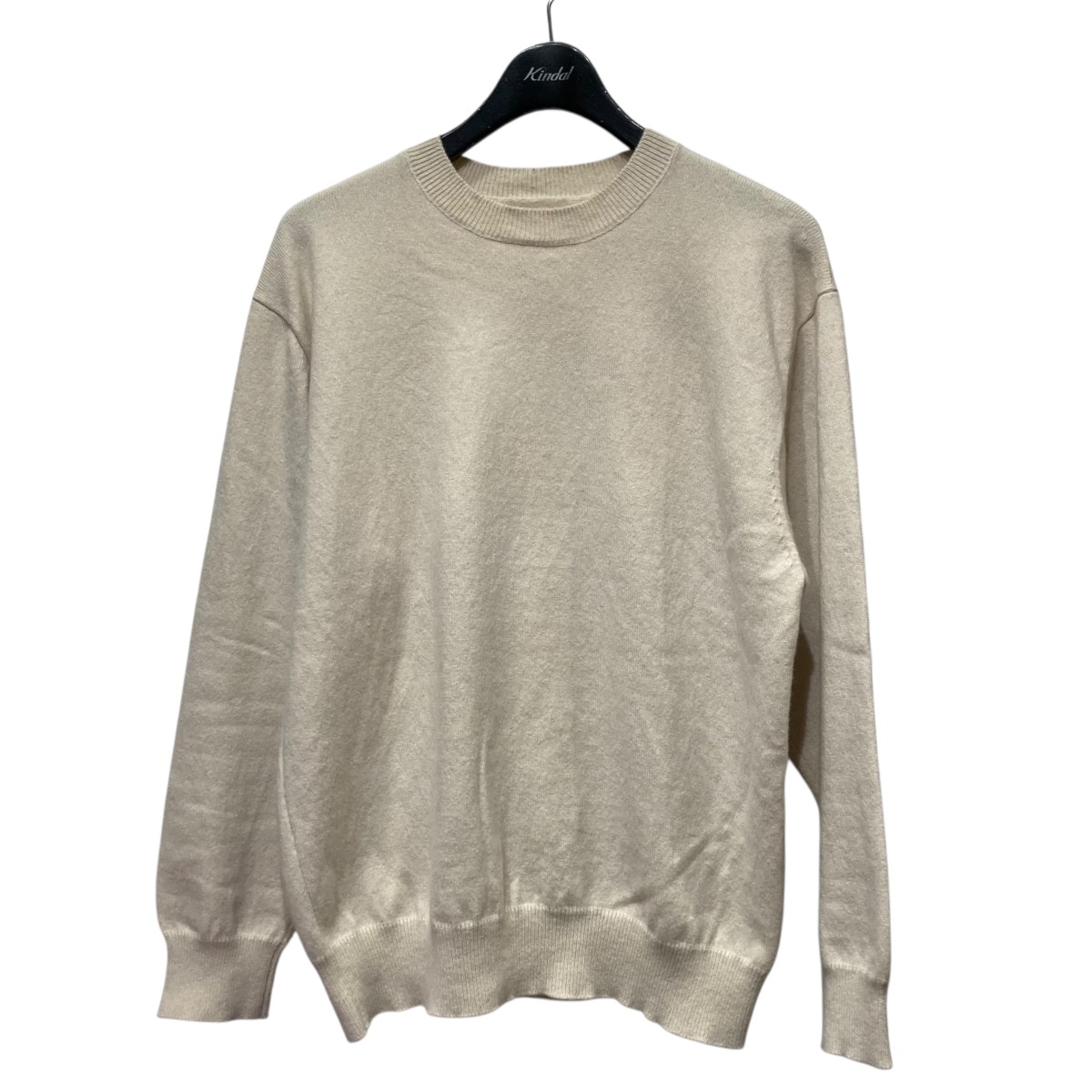 【中古】yonetomi リジッドカシミヤクルーネックニット 95-234-018 象牙色 大きさ：2 【150226】（ヨネトミ）