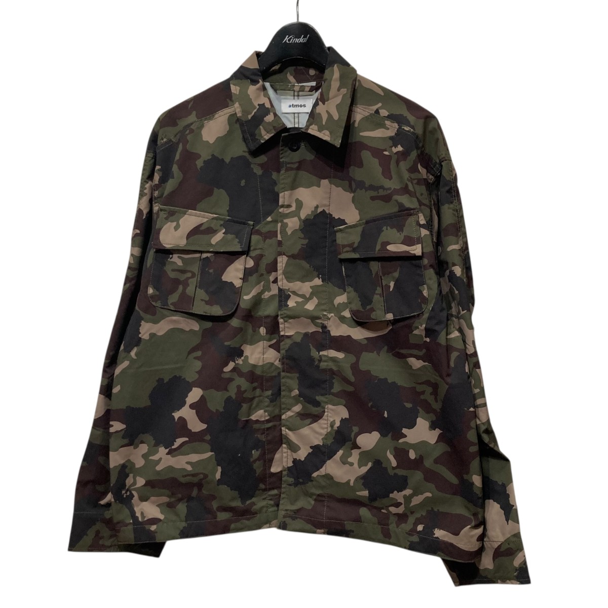 【中古】 atmos　 Jungle Fatigue Jacket カモ柄ファティーグジャケット MA24F-JK007 グリーン サイズ：M 【200126】（アトモス）