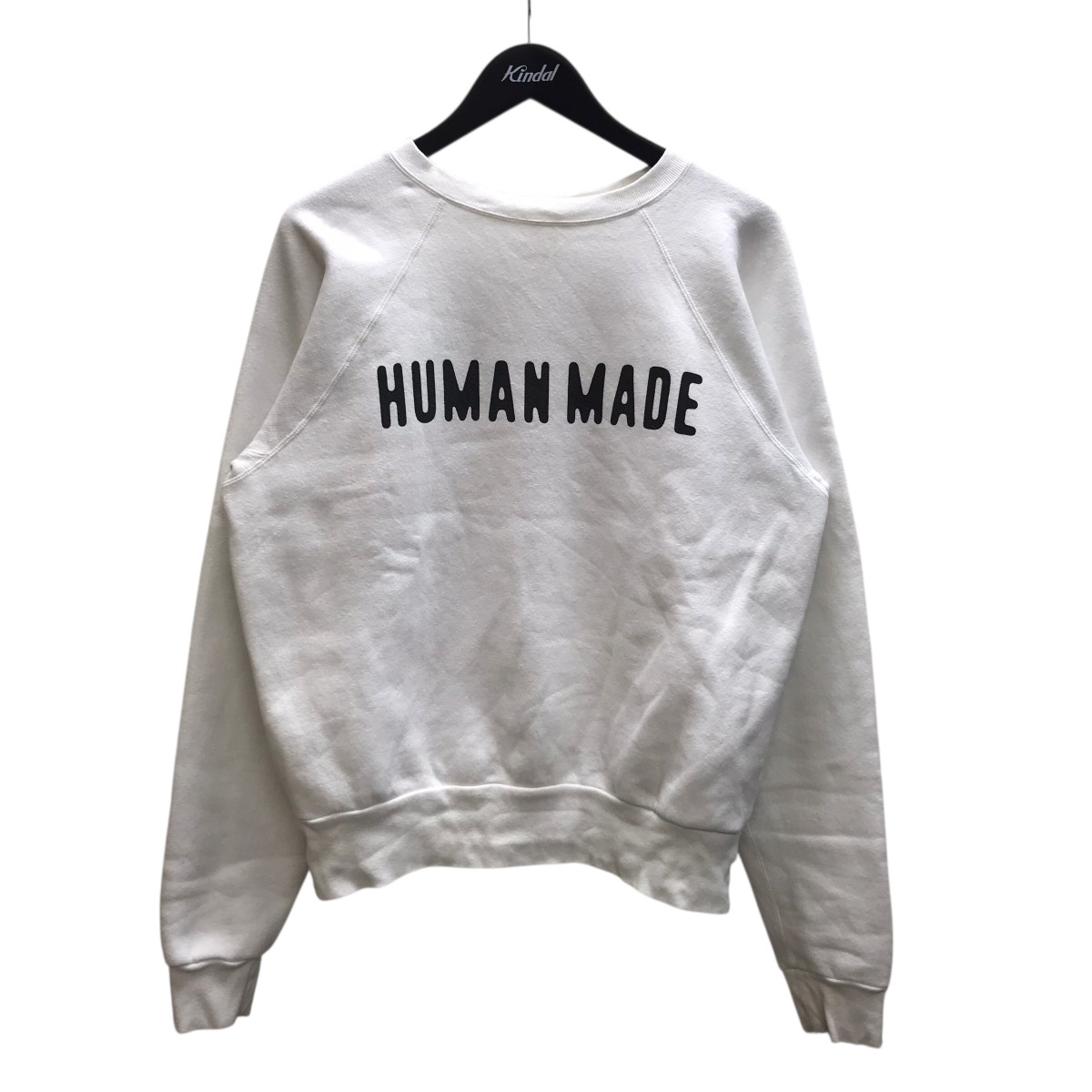 【中古】HUMAN MADE クルーネックスウェット 白いこと 大いさ：S 【210126】（ヒューマンお手伝いさん） メンズファッション-トップス-スウェット・トレーナー