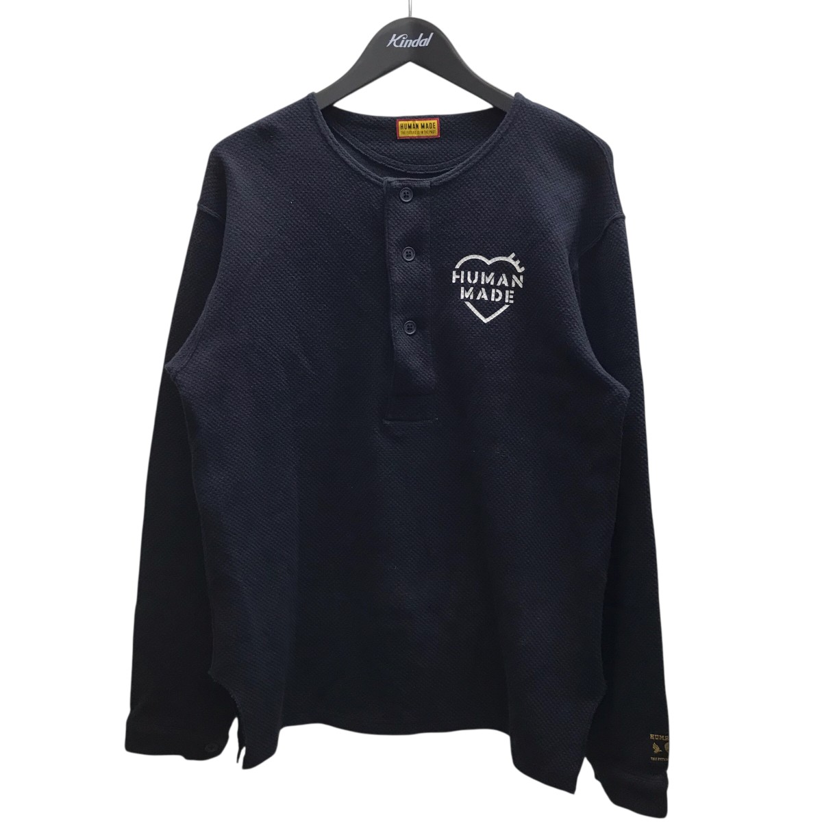 楽天市場】HUMAN MADE 24ss HENLEY NECK L/S TEE Lサイズ ヒューマン