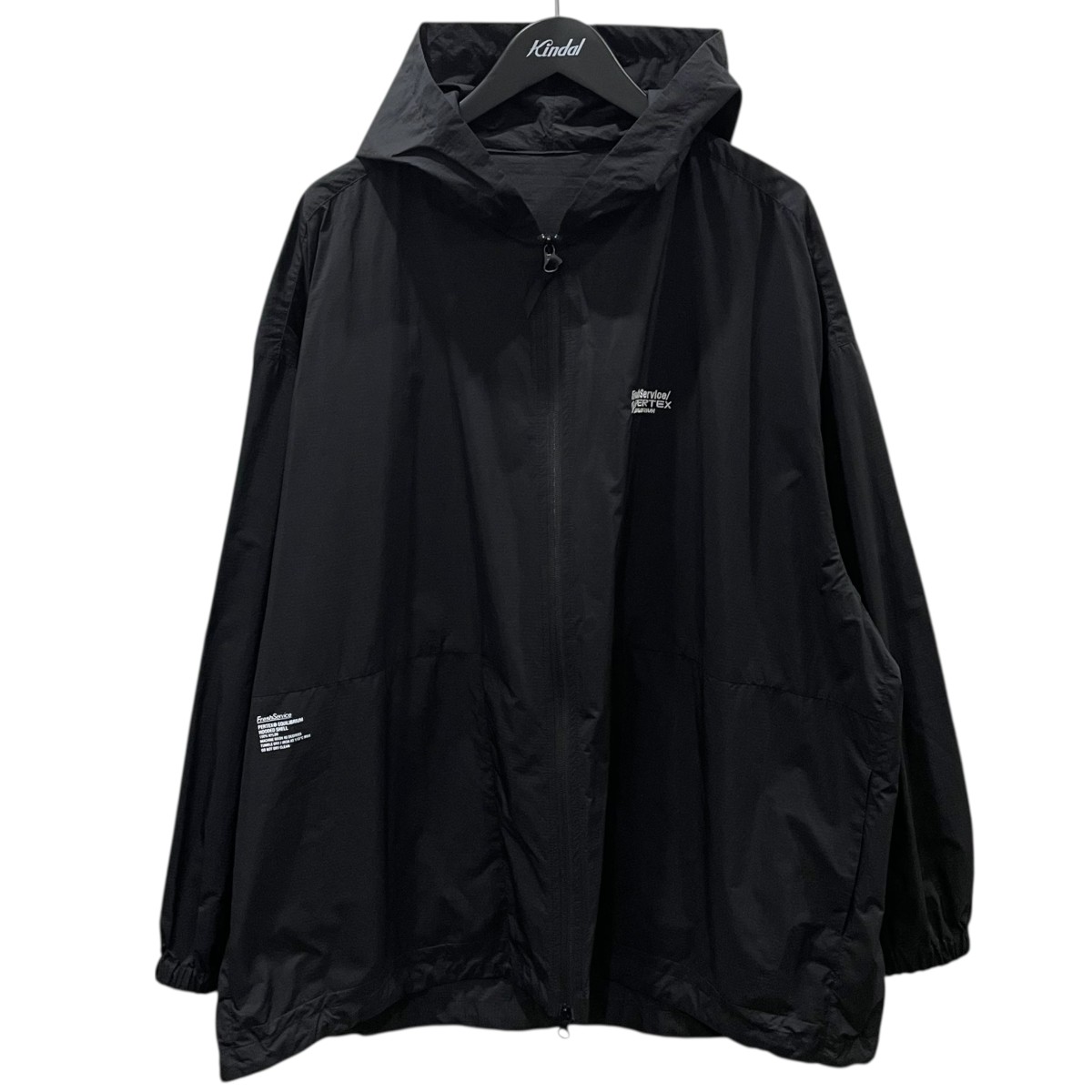 【中古】 FreshService　 マウンテンパーカー PERTEX EQUILIBRIUM HOODED SHELL パーテックス エクリブリウム フーデッドシェル FSC241-30112 ブラック サイズ：L 【210126】（フレッシュサービス）