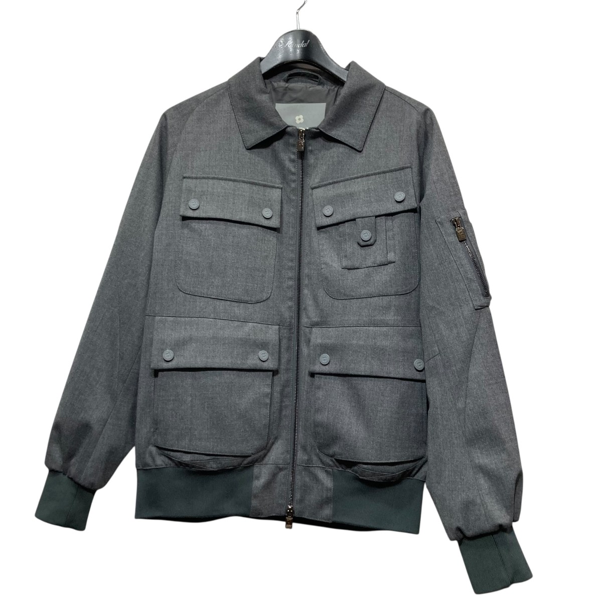 【中古】 LARDINI BY YOSUKE AIZAWA ジップジャケット グレー サイズ:S 【210126】(ラルディーニ バイ ヨウスケ アイザワ)
