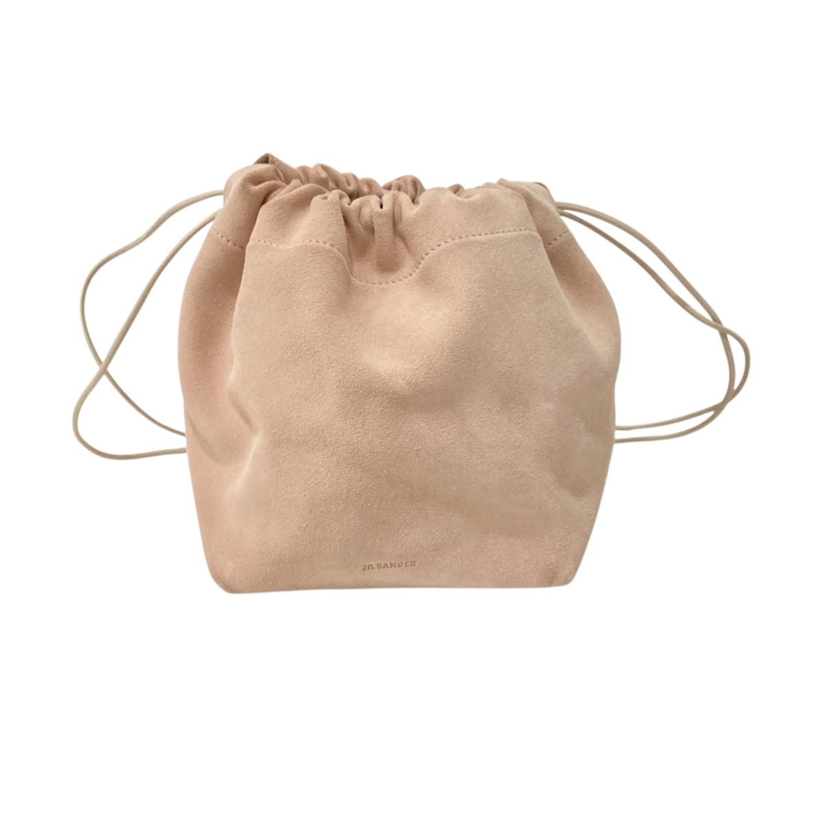 【中古】 JIL SANDER　 Dumpling Bag ドローストリングバッグ ピンク 【020426】（ジルサンダー）