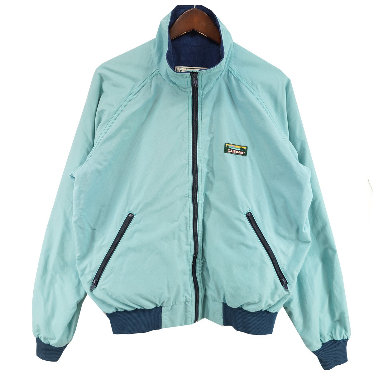 【中古】 L．L．Bean (Vintage) Vintage ロゴ ナイロン トラック ジャケット ライトブルー サイズ：M 【価格見直し】