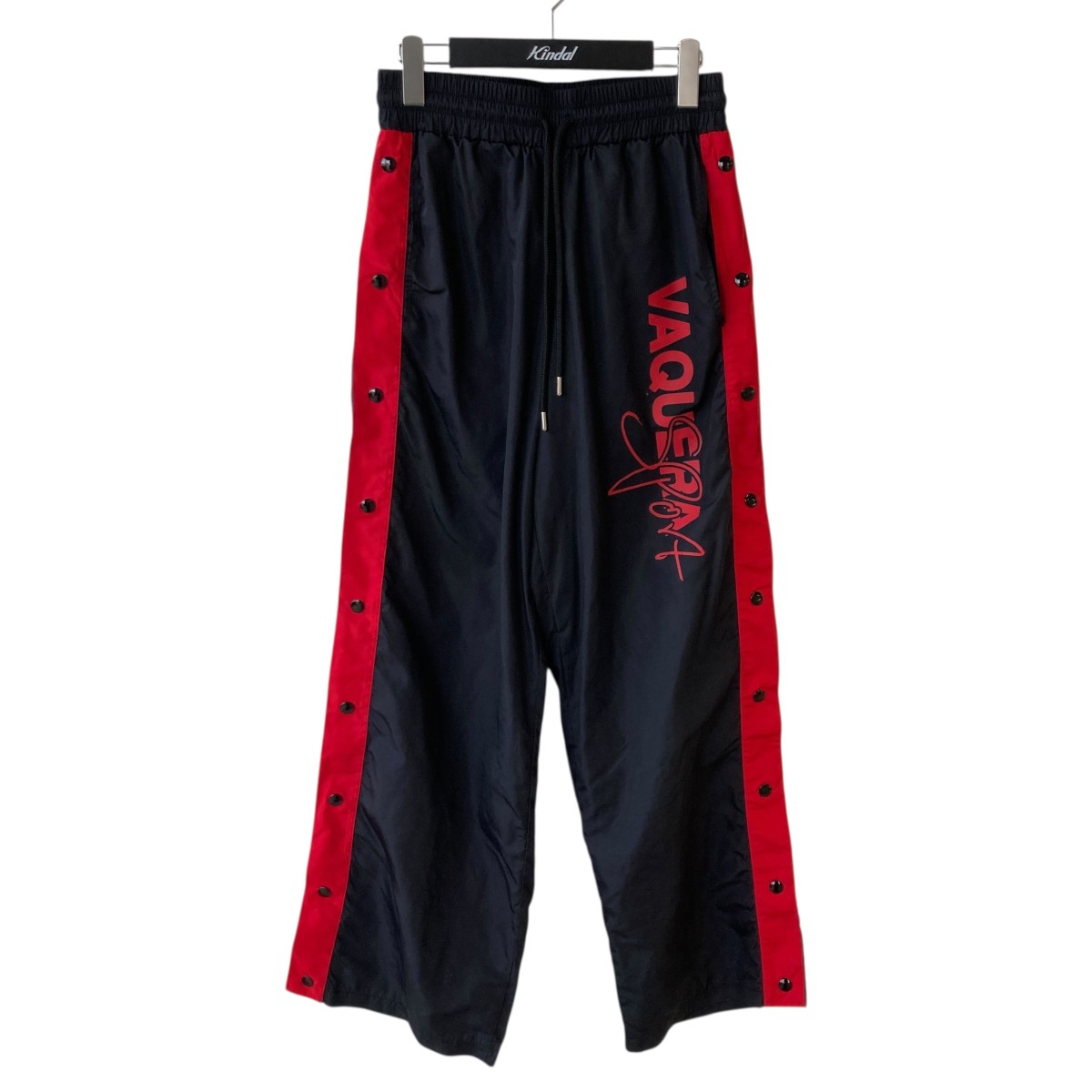 【中古】 VAQUERA　 25SS トラックパンツ VAQ09P007 ブラック サイズ：XS 【230126】（ヴァケラ）