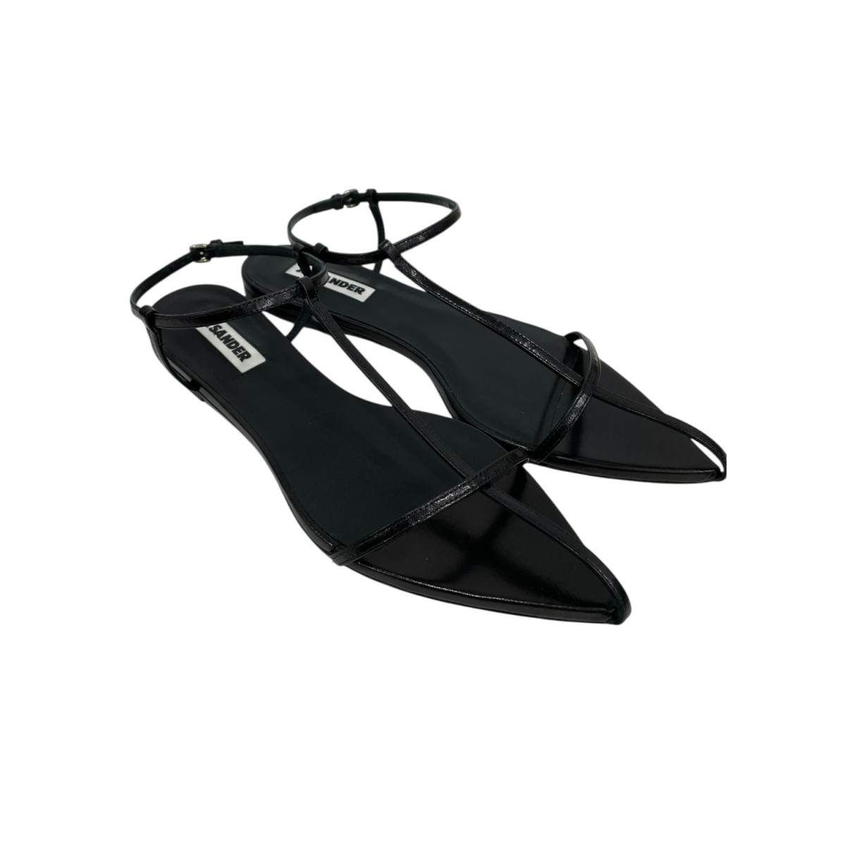 【中古】\u003cBR\u003eJIL SANDER\u003cBR\u003e木目細かサンダル NEW TRIPON ニュー トリポン J15WP0081 P8226 黒いこと 大きさ：41\u003cBR\u003e【通貨価値思いなおす】
