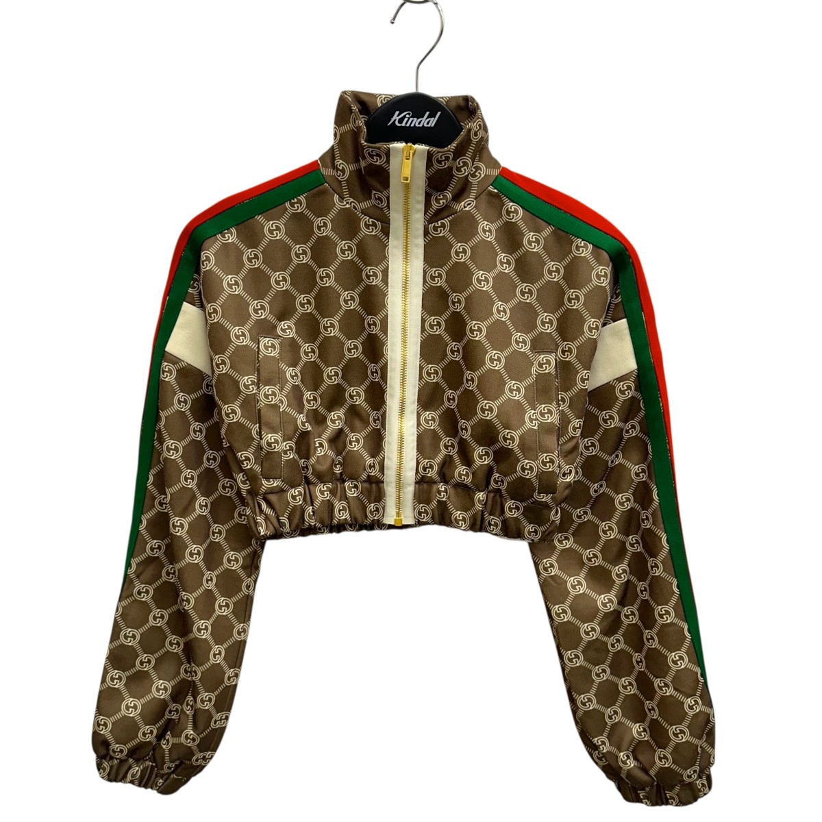 【中古】GUCCI23SS インターロッキングG シェリーライン ショートジャケット 671495 ブラウン サイズ：XXXS【価格見直し】｜ブランド古着のカインドオル 39,754円
