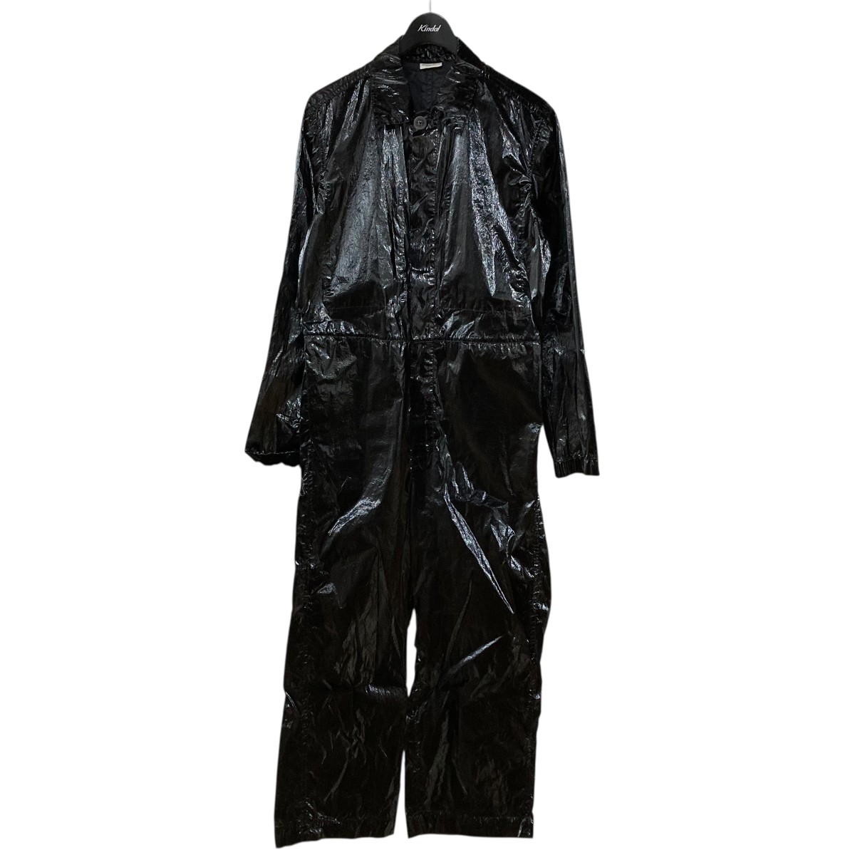 【中古】DRIES VAN NOTEN ラミネートナイロンジャンプスーツ 黒いこと 大きさ：S 【230126】（ドリスヴァンノッテン）
