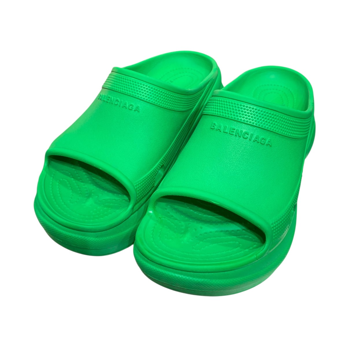 【中古】 BALENCIAGA×crocs クロックスサンダル グリーン サイズ：40 【価格見直し】
