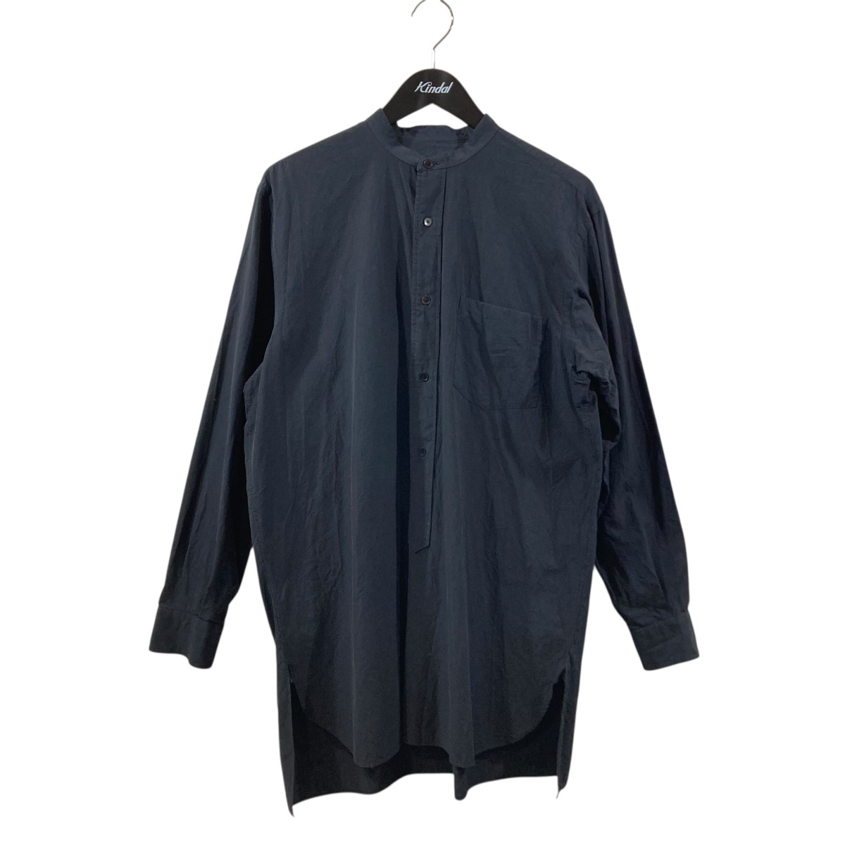 【中古】 COMOLI 長袖シャツ X01-02002 ダークネイビー サイズ：2 【価格見直し】