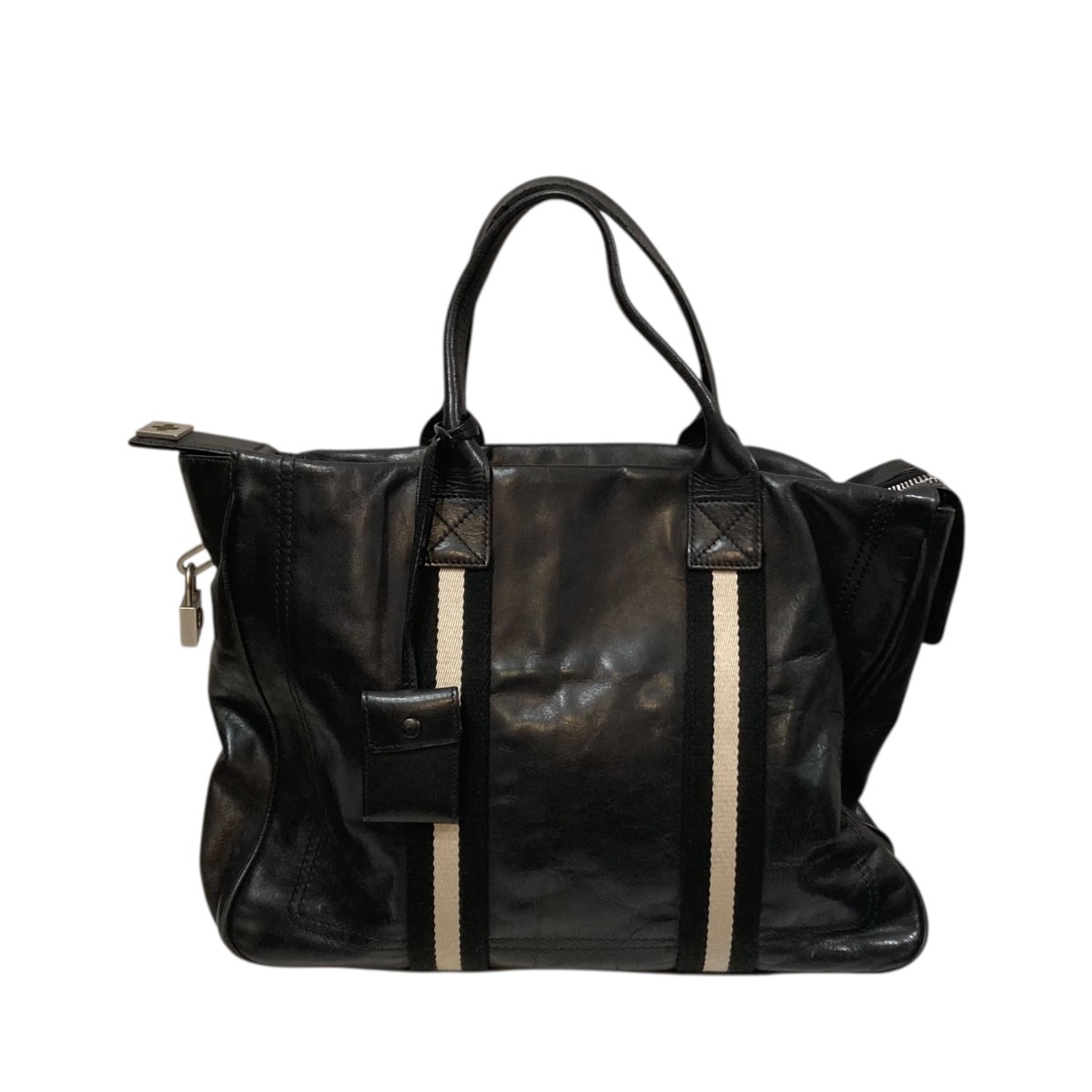 【中古】 BALLY　 レザートートバッグ ブラック 【230126】（バリー）