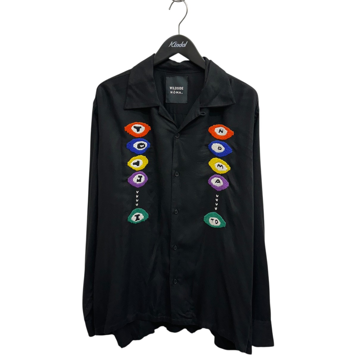 【中古】 NOMA t．d．×WILDSIDE YOHJI YAMAMOTO　 長袖シャツ N37-YEM03 ブラック サイズ：5 【240126】（ノーマティーディー）