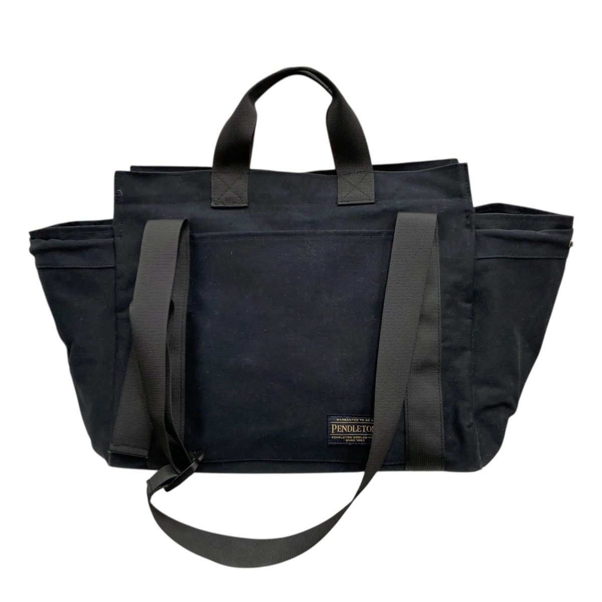 【中古】 PENDLETON　 トートバッグ ネイビー×ブラック 【250126】（ペンドルトン）