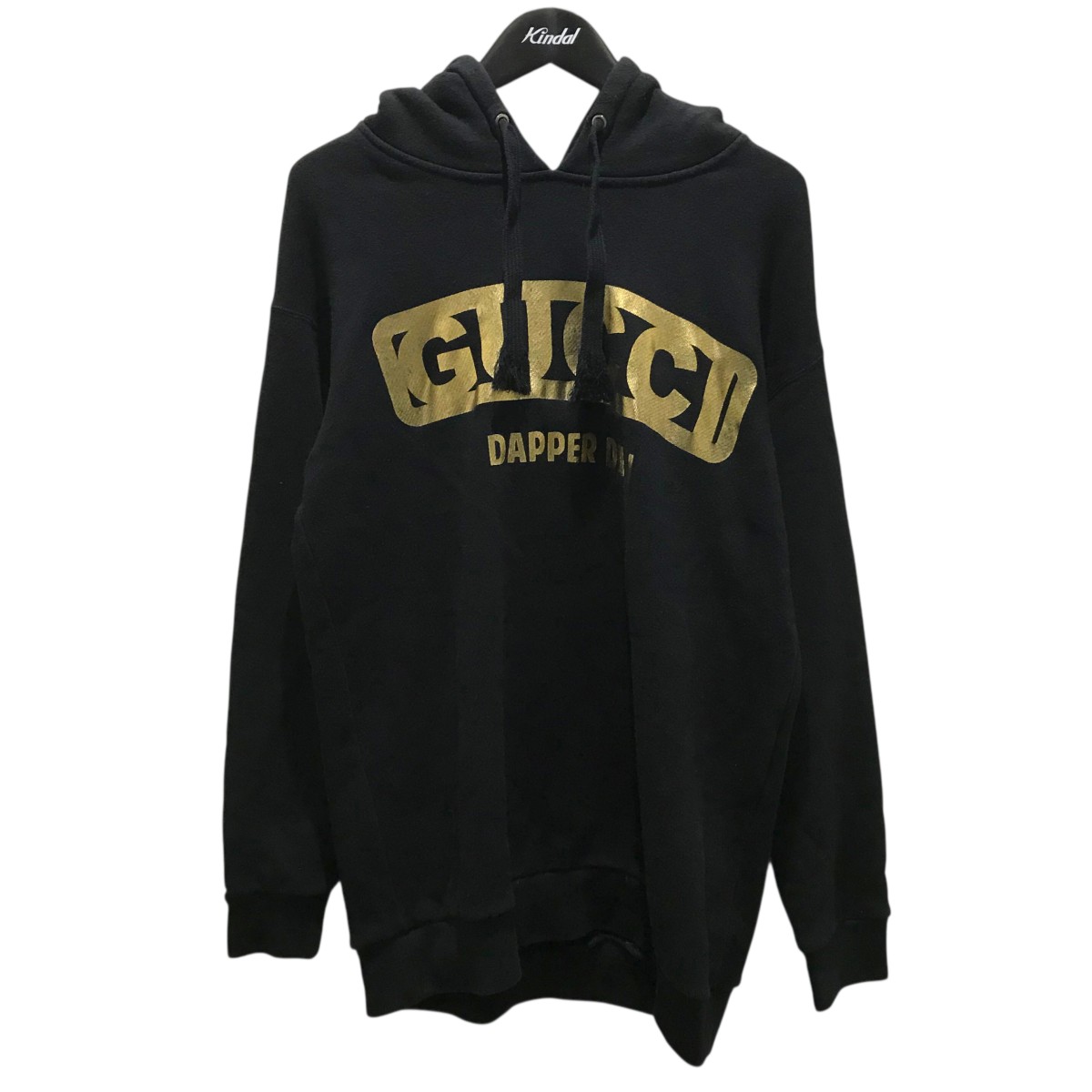 【中古】GUCCI&times;DAPPER DANプルオーバーパーカー 475374 ブラック サイズ：S【価格見直し】｜ブランド古着のカインドオル