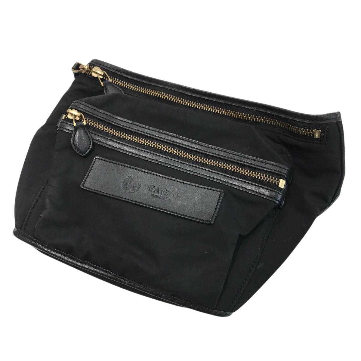 楽天市場】GANZO ガンゾ バッグ CB-1 レザーコンビ スクエア ボストン