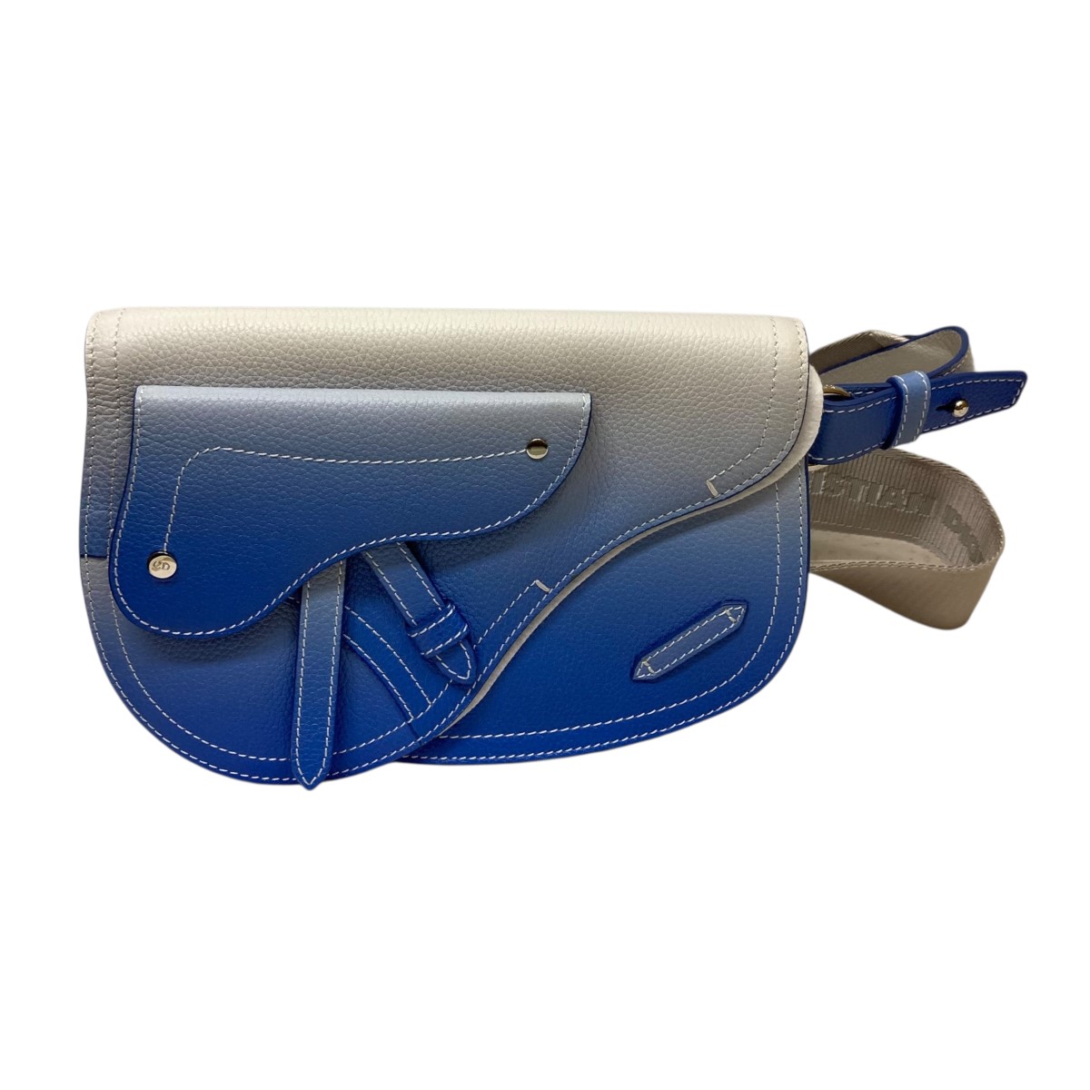 【中古】Christian Dior グラデーションサドルバッグ 天の原青碧 大いさ：書きあらわす皆無 【260126】（ディオール）