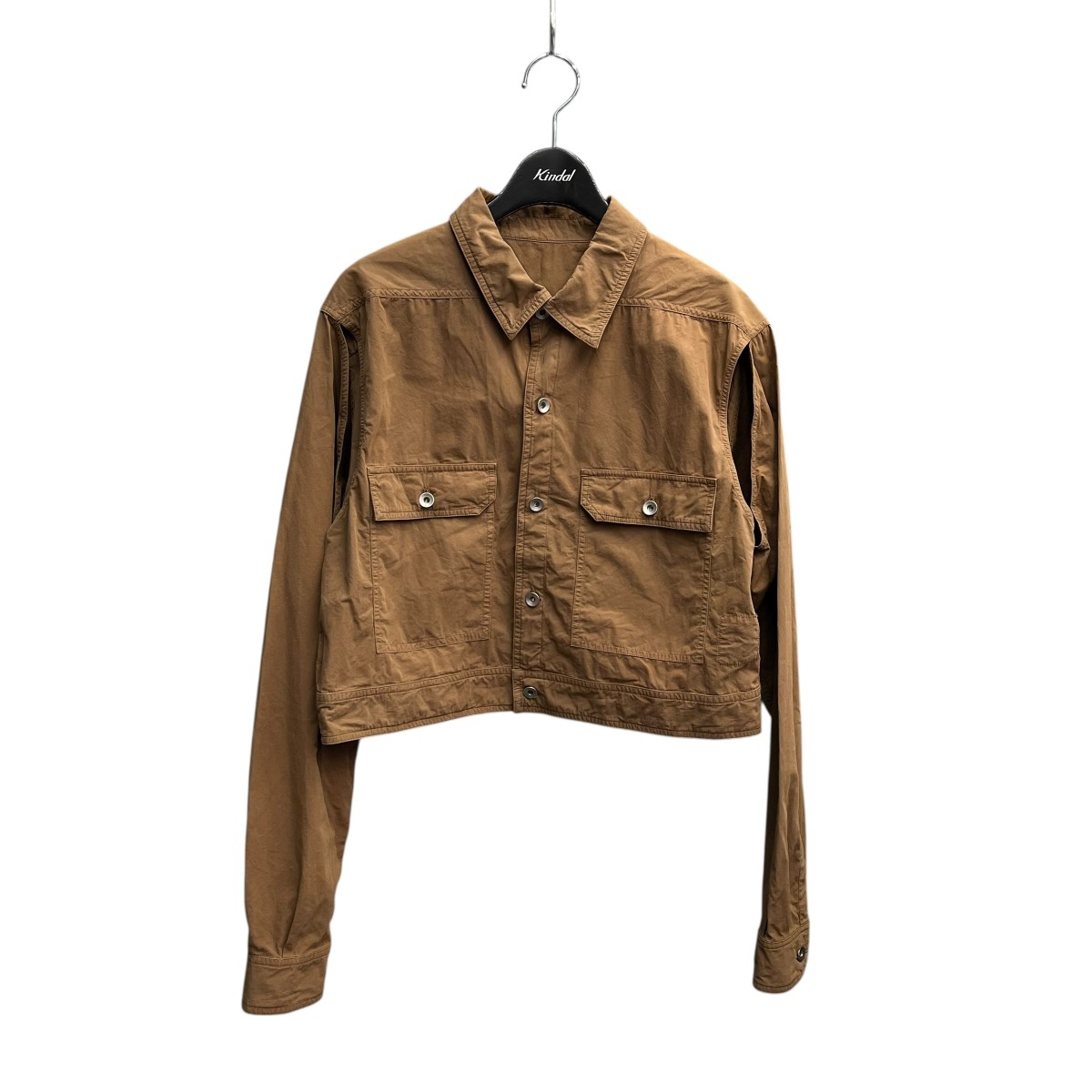 【中古】 DRKSHDW ケープスリーブクロップドアウターシャツ DS01D1702-P ブラウン サイズ：S 【価格見直し】