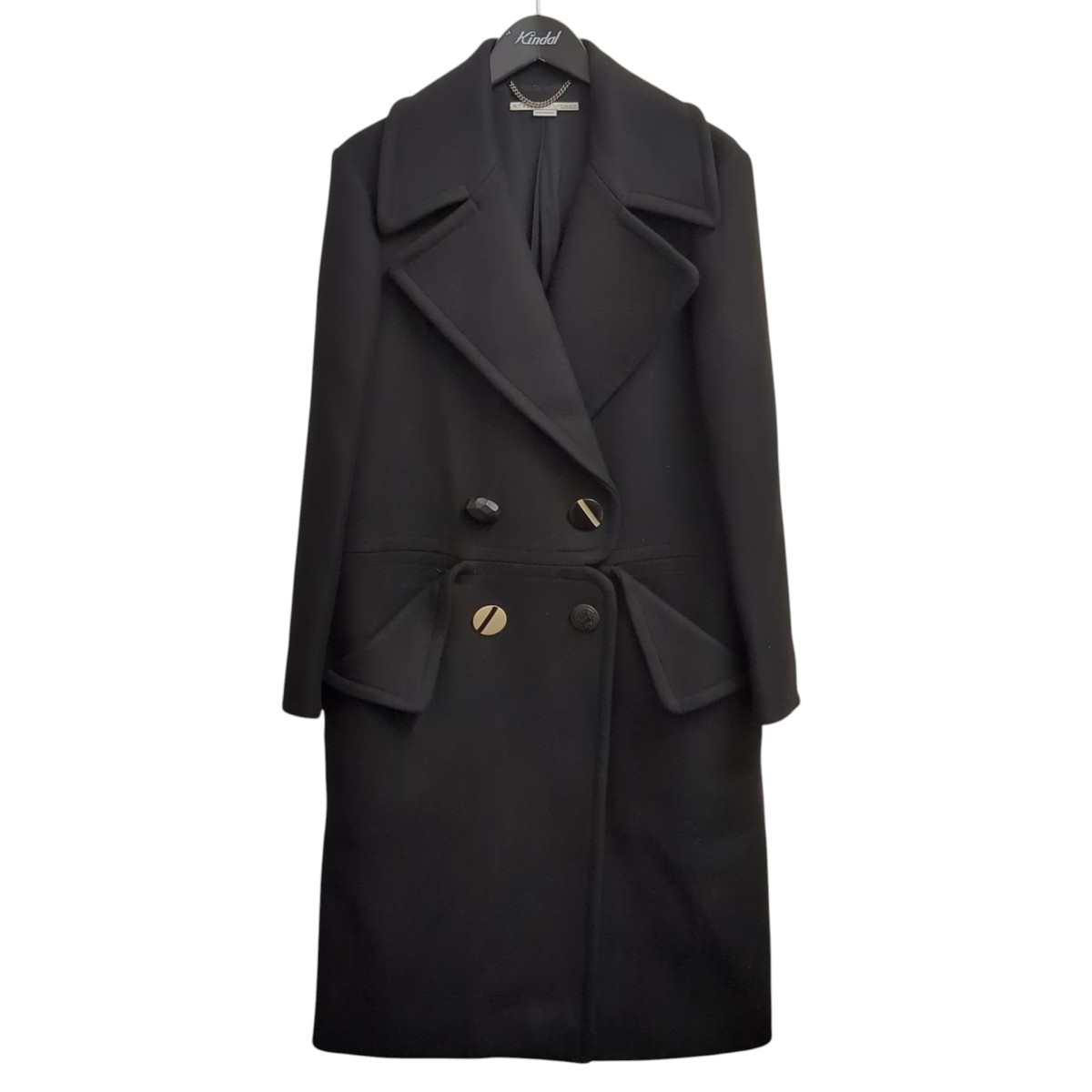 【中古】STELLA McCARTNEY 絨毛厚地の外套 601804 黒いこと 大いさ：34 【270126】（ステラマッカートニー） レディースファッション-コート・ジャケット