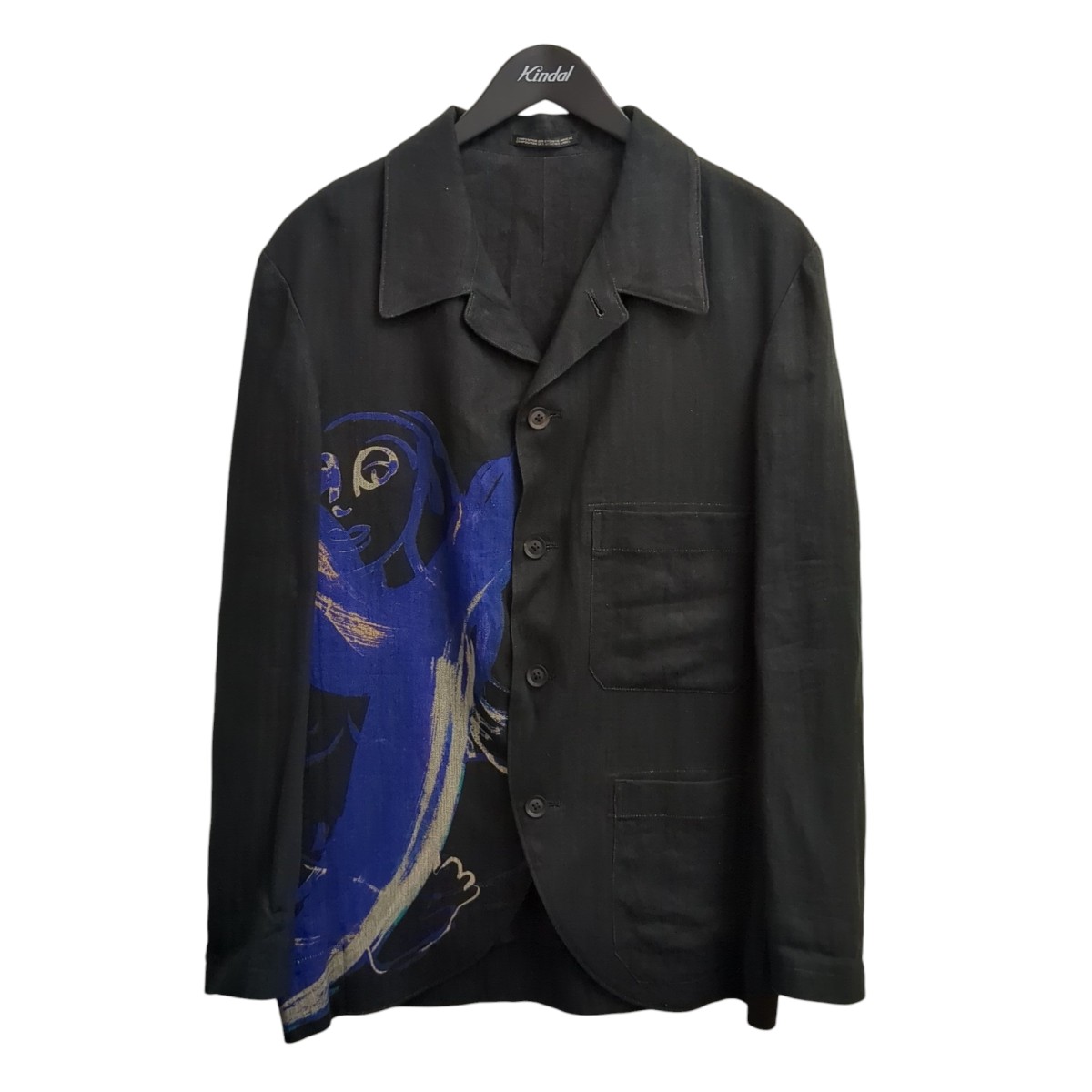 【中古】Yohji Yamamoto pour homme 20SS プルオーバー上衣 HN-J68-313 黒いこと 大きさ：2 【270126】（ヨウジヤマモトプールオム）