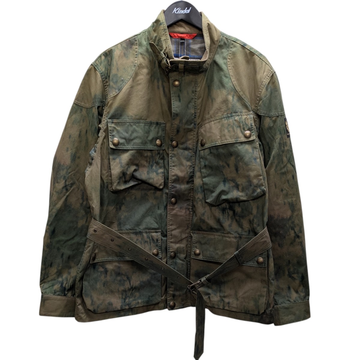 【中古】 NIGEL CABOURN×BELSTAFF　 CAMO TRIALMASTER カモジャケット カーキ サイズ：L 【270126】（ナイジェルケーボン×ベルスタッフ）