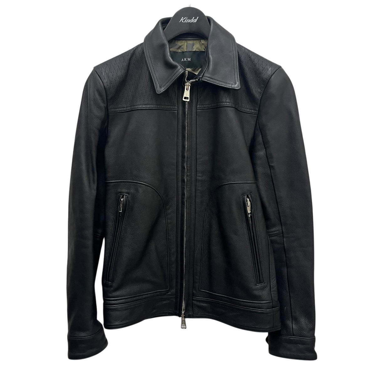【中古】 AKM レザージャケット B063 ブラック サイズ：S 【価格見直し】