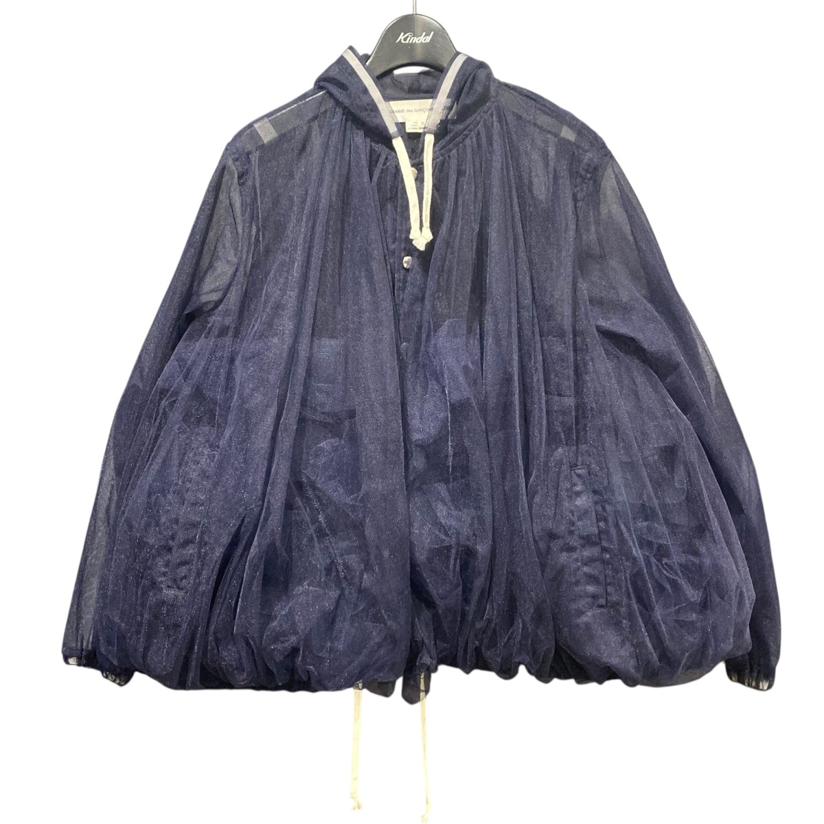 【中古】 COMME des GARCONS GIRL　 22SS チュールジャケット NI-J006 ネイビー サイズ：S 【270126】（コムデギャルソンガール）
