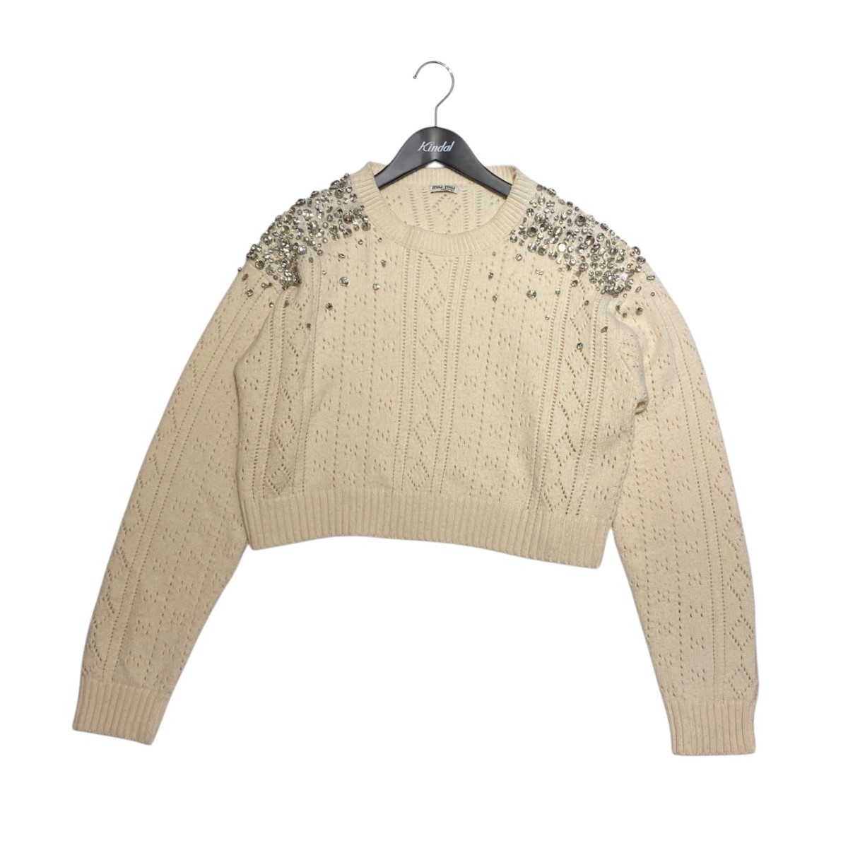 楽天市場】miumiu（ミュウミュウ）ロゴ カシミヤ ニット ワンピース