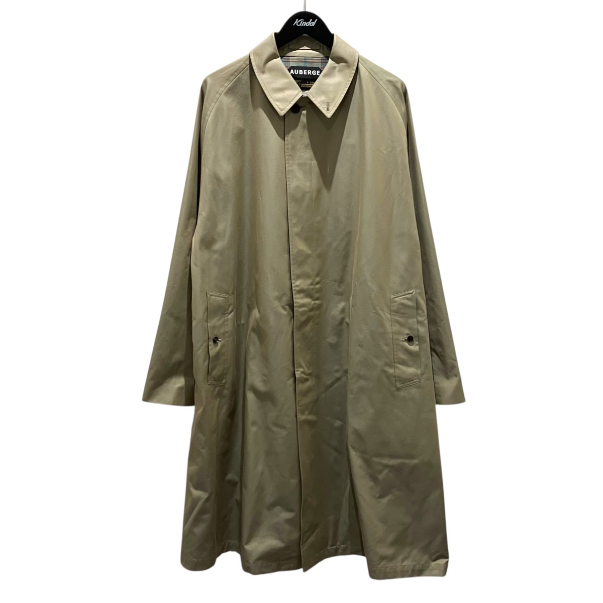 【中古】AUBERGE ステンカラー厚地の外套 ベージュ 大きさ：44 【280126】（オーベルジュ）