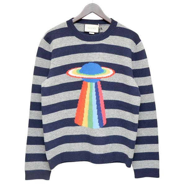 楽天市場】GUCCI GG JACQUARD BORDER KNIT Size-XL 496458-X9107