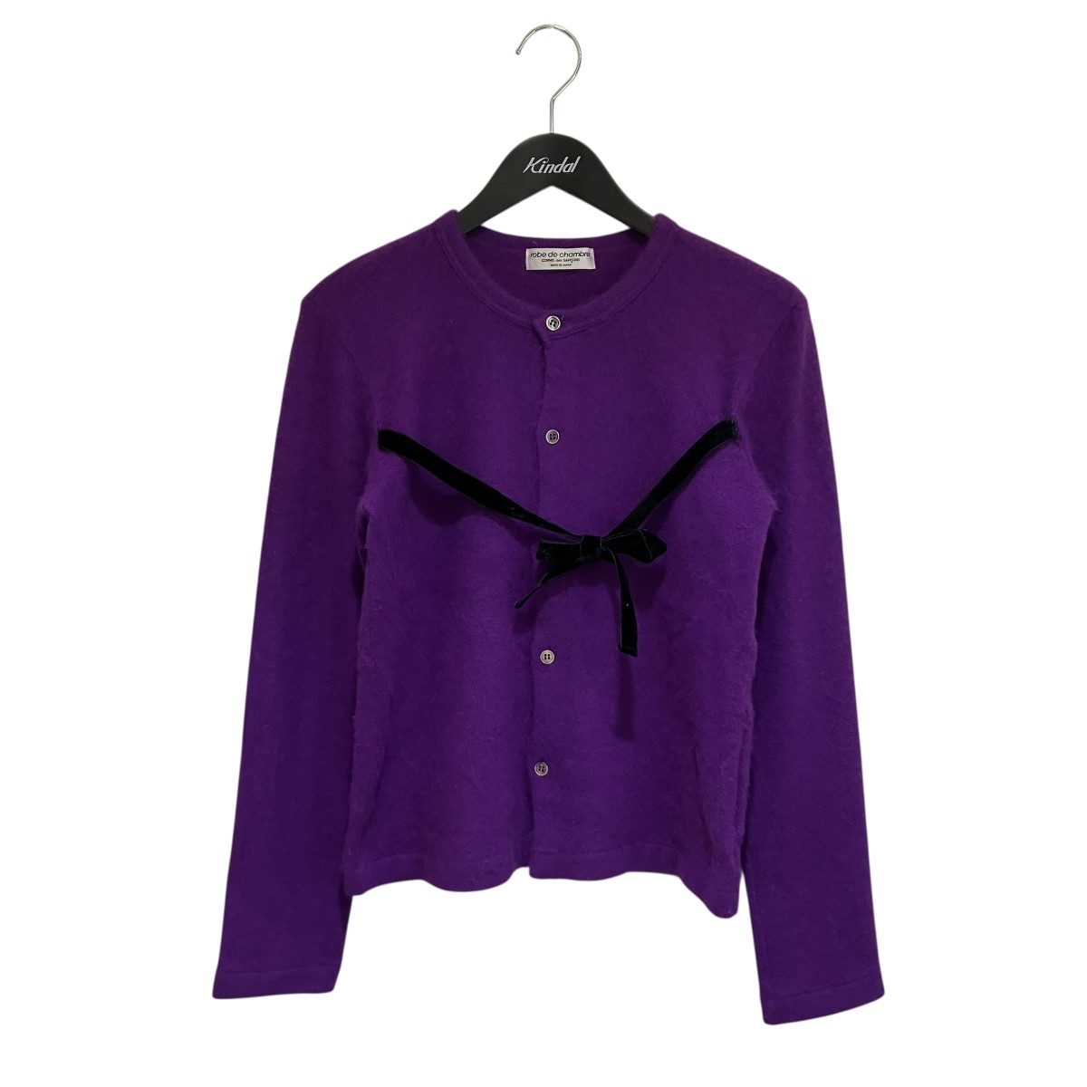 【中古】 ROBE DE CHAMBRE COMME DES GARCONS　 カーディガン RT-040070 パープル サイズ：不明 【280126】（ローブドシャンブルコムデギャルソン）