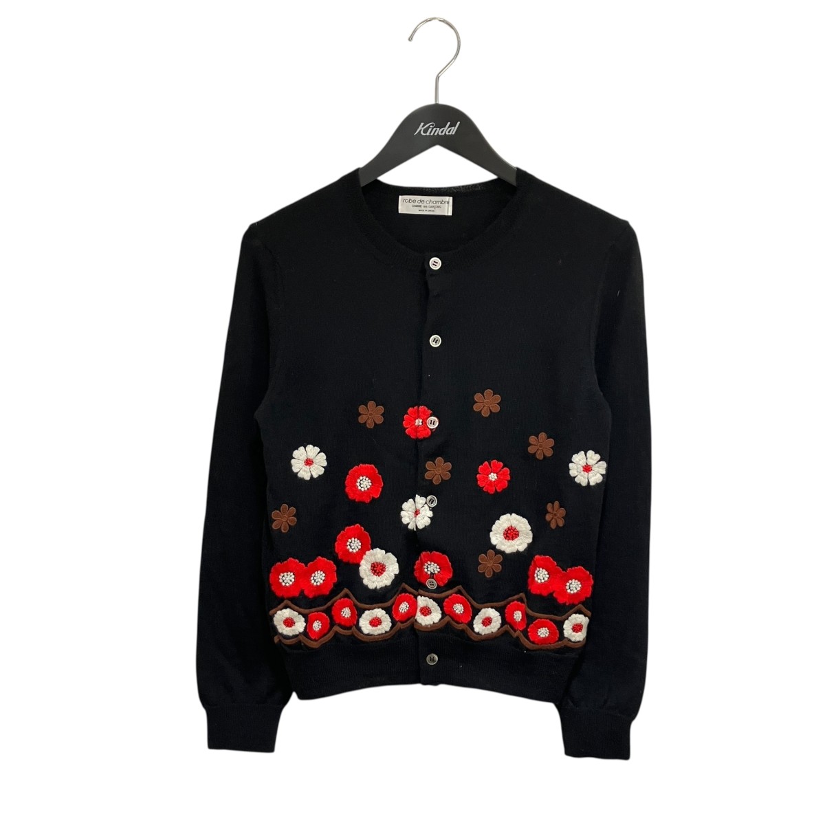 【中古】 ROBE DE CHAMBRE COMME DES GARCONS　 カーディガン RN-100190 ブラック サイズ：不明 【280126】（ローブドシャンブルコムデギャルソン）
