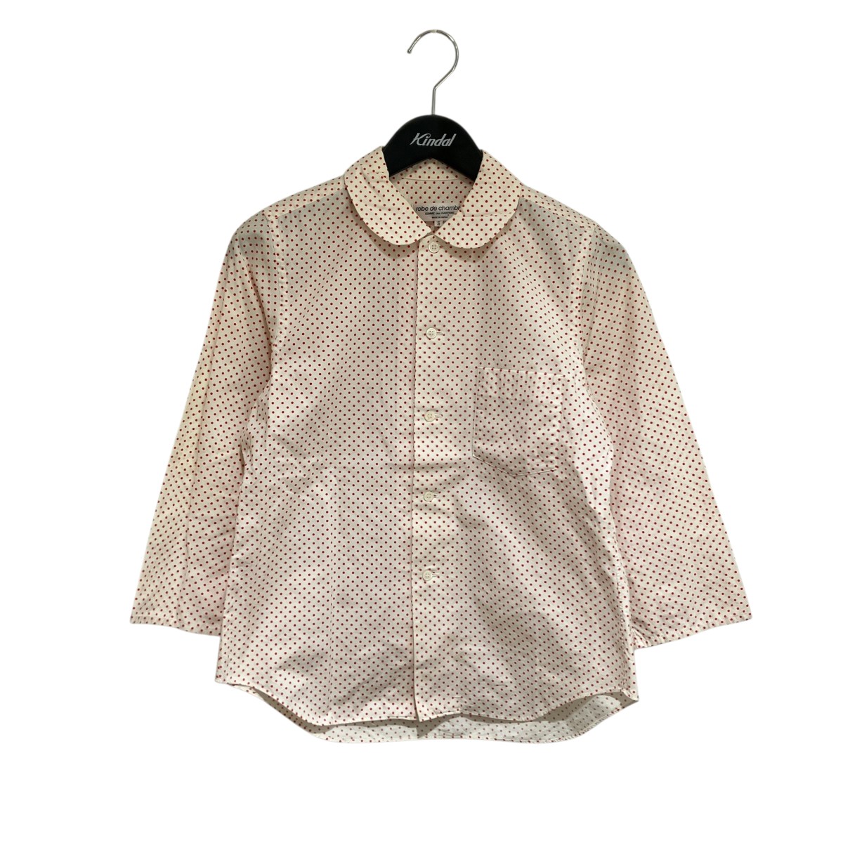【中古】 ROBE DE CHAMBRE COMME DES GARCONS　 ドットシャツ RB-10023S ホワイト サイズ：S 【280126】（ローブドシャンブルコムデギャルソン）