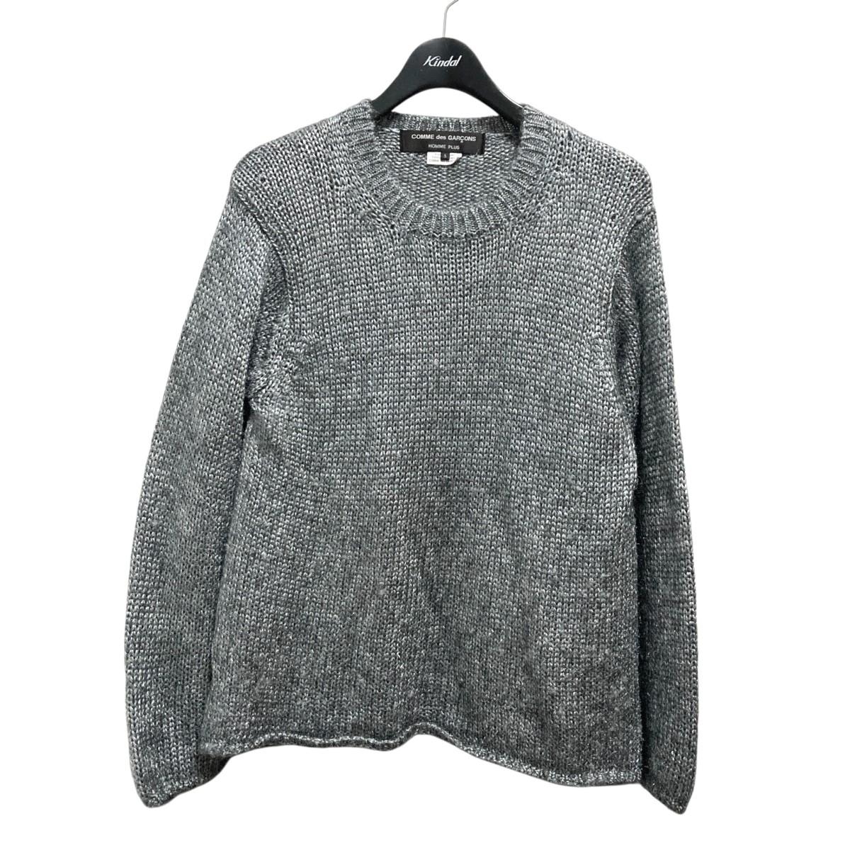 【中古】 COMME des GARCONS HOMME PLUS　 ラメニット PG N001 ライトグレー サイズ：S 【290126】（コムデギャルソンオムプリュス）